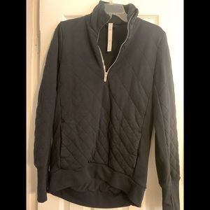 Women lululemon quilted quarter zip sweater